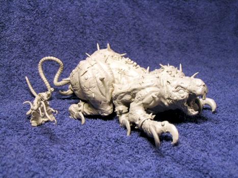 skaven, rattenbehemoth und zuchthexer by blitzkrieg bob