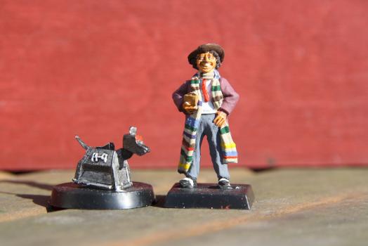 Fourth Doctor and K-9 by Airbrushedvan