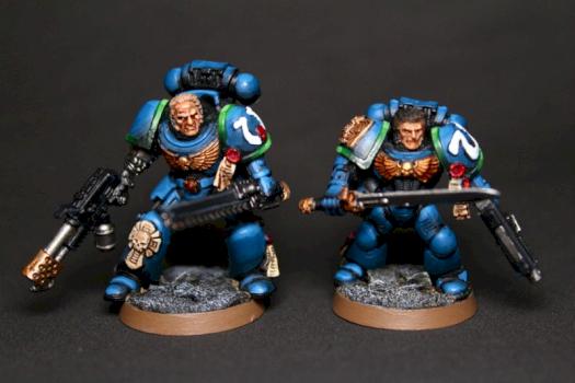 Uriel Ventris and Pasanius Ultramarines WIP pt.3 by pntbolplayer