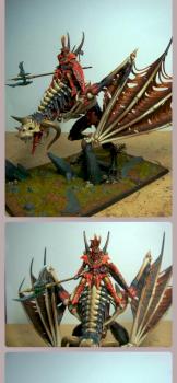 Vampire Lord on Zombie Dragon by miho_zhang