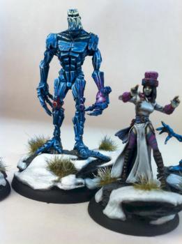 Ice golem and Rasputina by Zlikk