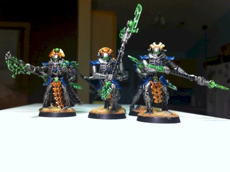 Necron lord and guard by njdaniel