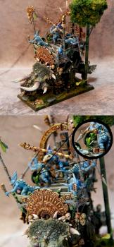 Lizardmen Ancient Stegadon painted by inakue by inakue