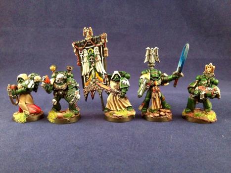 40k dark angels command squad by nzd31155