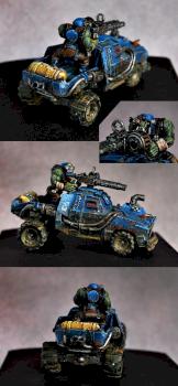 war buggy fighter truck Orc ork vechicle unique painted by turbo