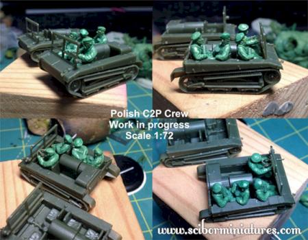 Polish C2P crew 1:72 scale by Scibor