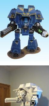40K Scale Warlord Titan (Scratch Built) by bluewarpstudios