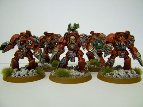 Blood angels Terminator squad by mataius
