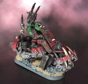 Ork Boss on bike by Wyand