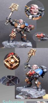Space Marine Chaplain by sadgar