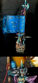 High Elf Battle Standard Bearer by Galharen