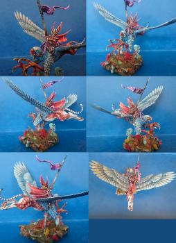 High Elf on Griffon by Olivier de Haan
