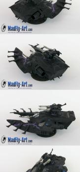 Eldar Wave Serpent with Shuriken Cannons by MadFlyArtStudio