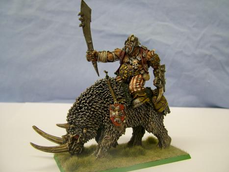 Ogre Thunderlord on Rhinox by mataius