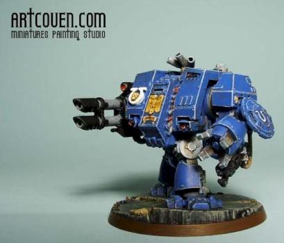 Ultramarines Dreadnought by artcoven