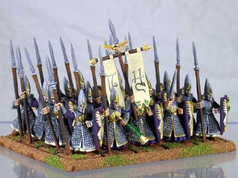 My completed spearmen unit by popatachi