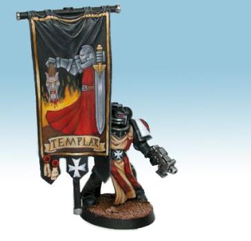 Black templar banner bearer by StevenM