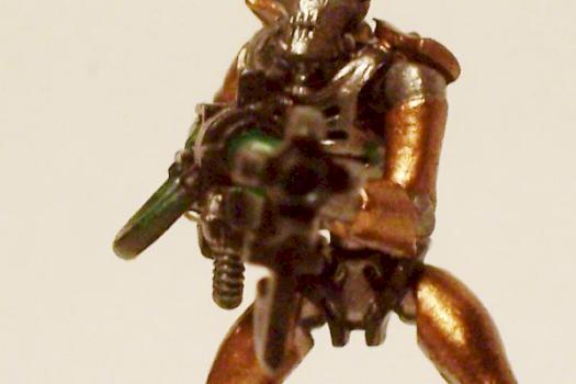 Necron warrior end of barrel detail by Shua Zane