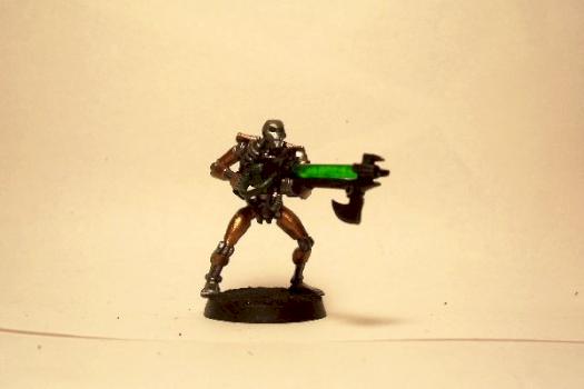 Necron warrior front by Shua Zane