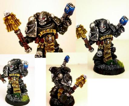 New Space Marine Chaplain with helmet by thecheesefactory