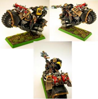 Imperial Fist Chaplain on Bike by thecheesefactory