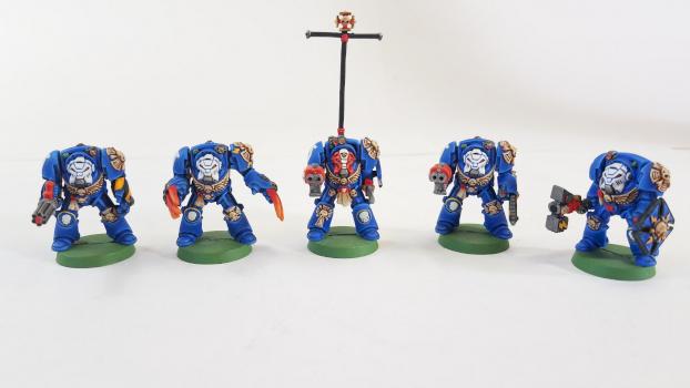 Ultramarine Terminator Squad by Tech Mechanic
