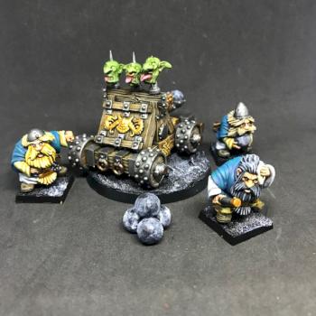 DWARFS DWARF CATAPULT GOBLOBBER DWARVES MOM MINIATURES PAINTED WARHAMMER by juanlurockerman