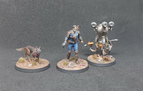 Fallout wasteland warfare: lone survivor, dogmeat & codsworth by Andriucha