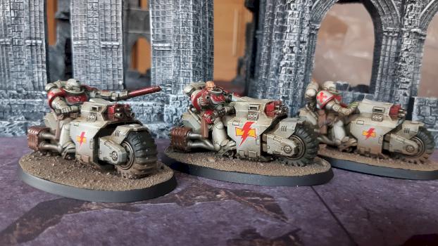 Warhammer 40k White Scars Primaris Outriders by dogparry