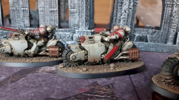 Warhammer 40k White Scars Primaris Outriders by dogparry