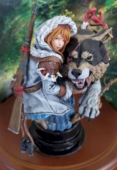 Girl & Wolf by Sgt. Rock