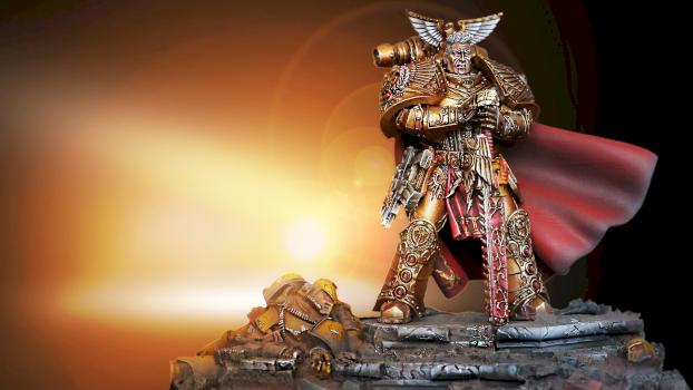 ROGAL DORN, PRIMARCH OF THE IMPERIAL FISTS BY GALHAREN by Galharen