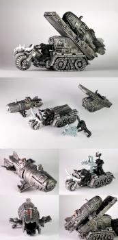 Custom Grot Bomm Launcha / Twin-Linked Shoota on a Wartrakk by kamiskaminski