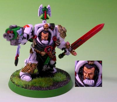Space Marine Dark Angel Terminator Captain by Cyranc
