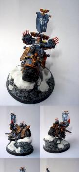 Wolf Guard Battle Leader on Bike. by Gereth
