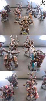 Chaos marines berserk squad by Tanc le fou