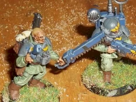 Sergeant and trooper with vox caster by dreadful tom
