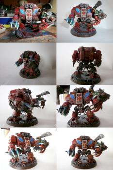 Space marines: Blood Angels Furioso Dreadnought with disjunctive ork by cybran