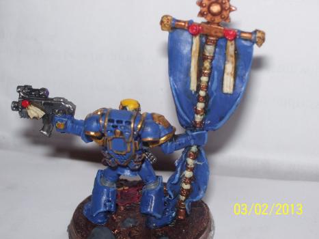 Space marine standard bearer by dreadful tom