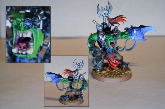 Assault on black reach ork warboss by Puldominiatures