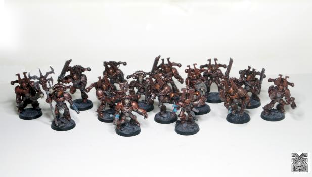 Khorne Berzerkers by clive_is_great