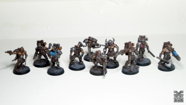 Traitor Guard Storm Troopers of Khorne by clive_is_great