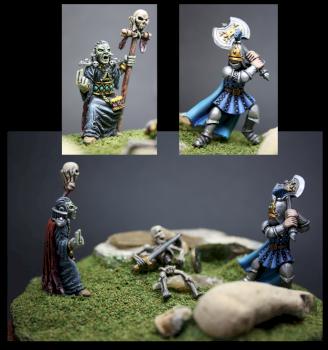 Necro vs knight by Duperat
