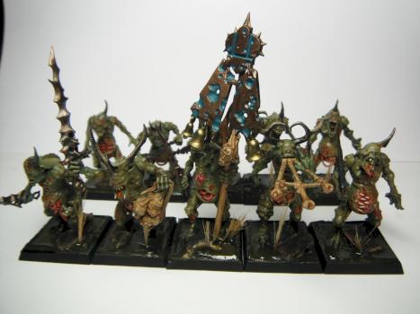 Chaos Plaguebearers by Pintores del Caos