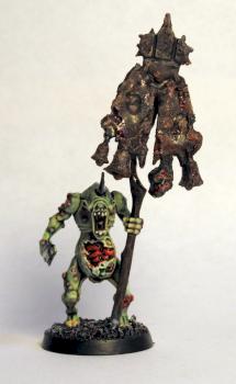 Plaguebearer of Nurgle Standard Bearer by davema