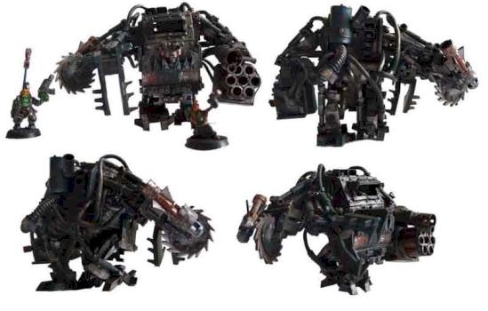 ORK DEFF-DREAD or Killa Kan 2 very unique Scratchbuilt by TheMasterOfTerrains