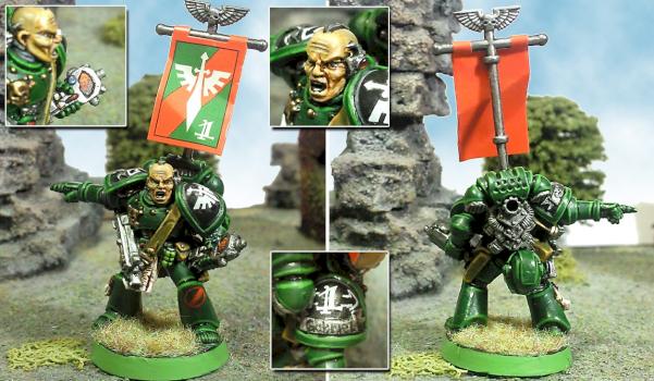 Brother Gabriel, Sgt of the 1st squad of the Dark Angels 3rd  company by Enzomadcap