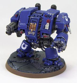 Space Marine Ultramarines Dreadnought by richardvan