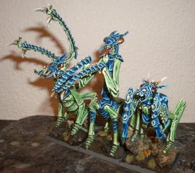 Slaanesh beasts (praying mantis) by ironjosch