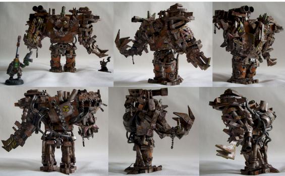 ORK DEFF-DREAD or Killa Kan very unique Scratchbuilt by TheMasterOfTerrains